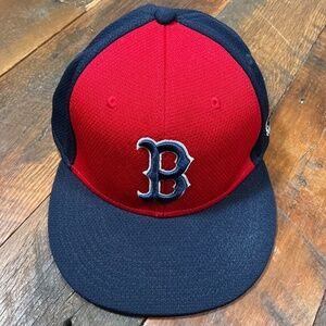 Boston Red Sox MLB Team Cap Red & Navy Adjustable Hat OSFM